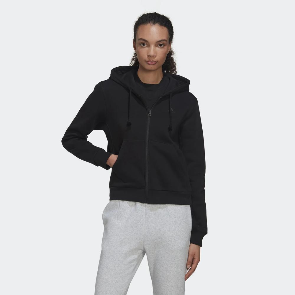 Pulóver adidas All SZN Fllece Full-Zip Hoodie HC8848 - fekete