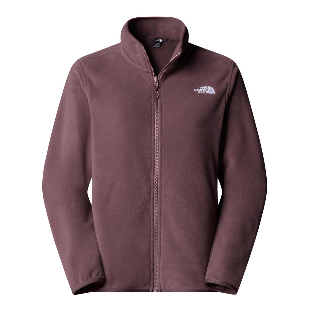 Női pulóver The North Face 100 Glacier Full-Zip Fleece 0A8D2FBQ71 - gesztenyebarna