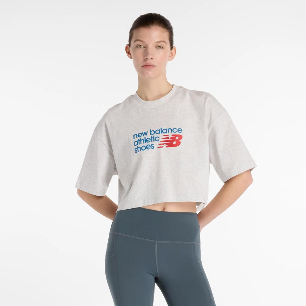 Női póló New Balance WT51908AHH - szürke