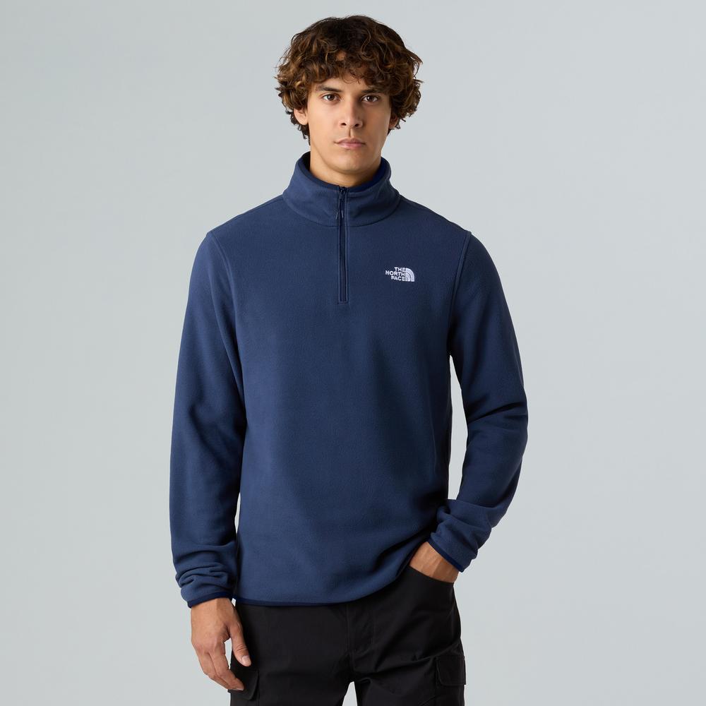 Pulóver férfi The North Face Glacier 1/4 Zip Fleece 0A8D0Q8K21 - sötétkék