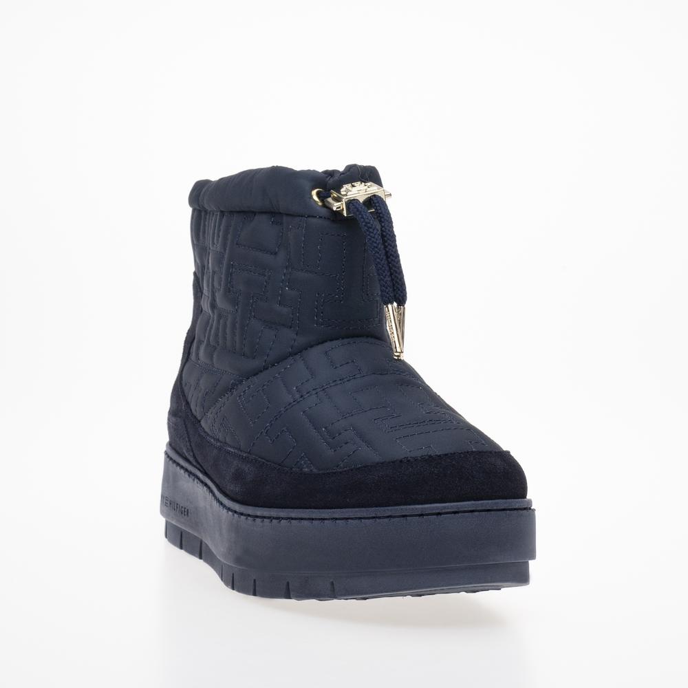 Cipő Tommy Hilfiger Tommy Monogram Snowboot FW0FW07637-DW6 - sötétkék