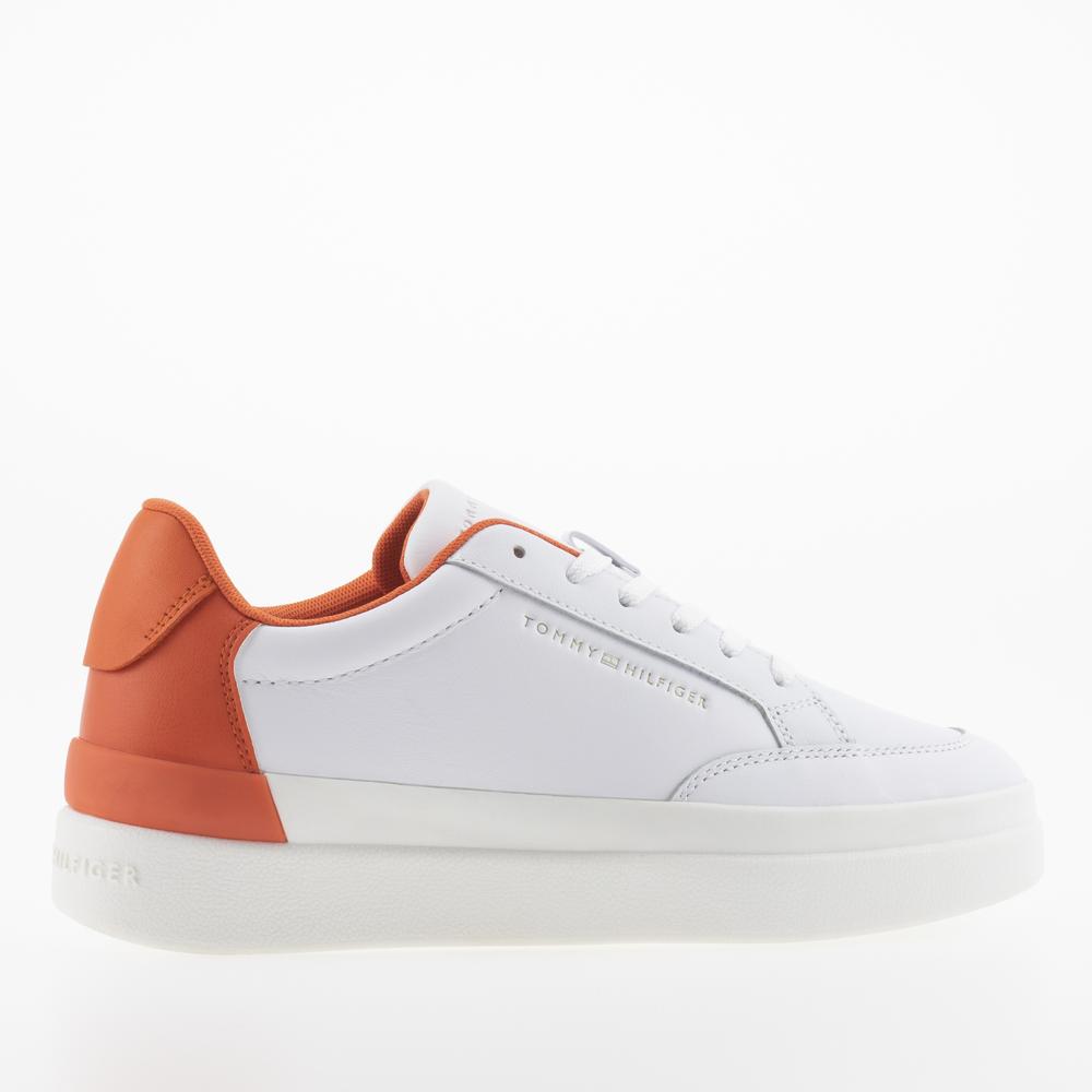 Cipő Tommy Hilfiger Feminine Sneaker With Color FW0FW06896-0K9 - fehér