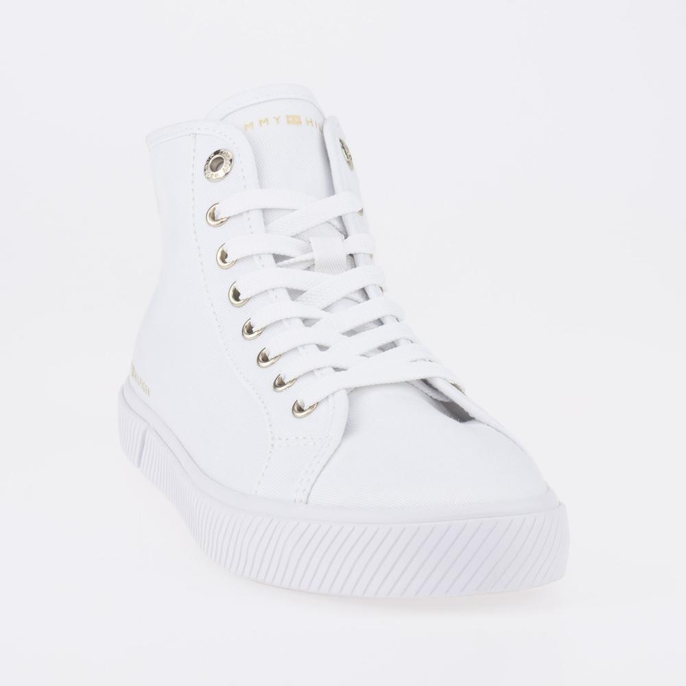 Cipő Tommy Hilfiger Essential Highcut FW0FW07120-YBS - fehér