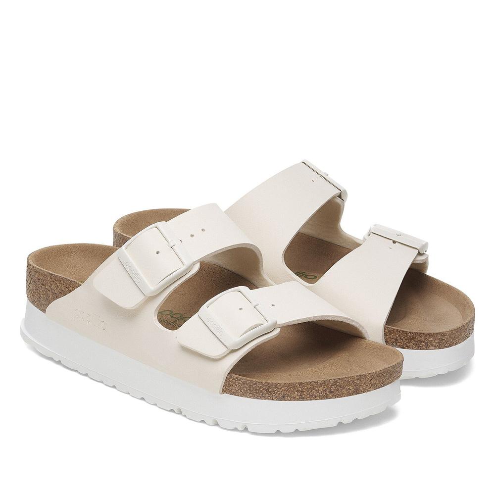 Női flip flop Birkenstock Arizona PAP Flex Platform 1029127 - bézs