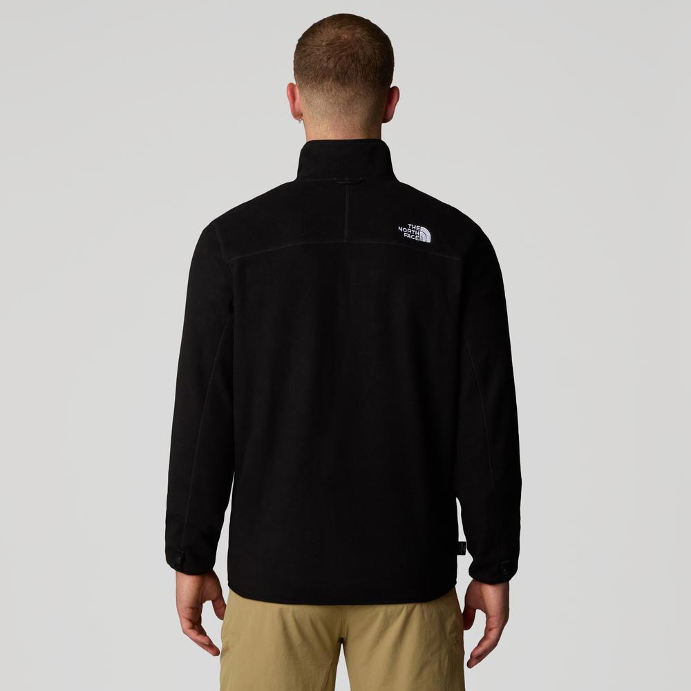 Pulóver The North Face 100 Glacier Full-Zip Fleece 0A855X4H01 - čierne