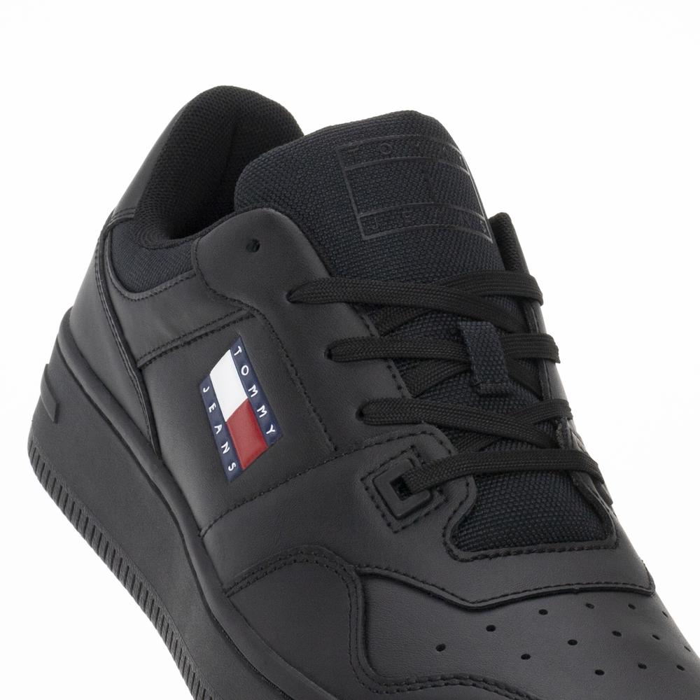 Cipő Tommy Jeans TJM Retro Basket Ess EM0EM01395-BDS - fekete