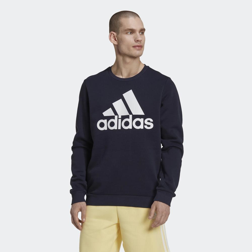 Pulóver adidas Sportswear Essentials Big Logo HL2298 - sötétkék
