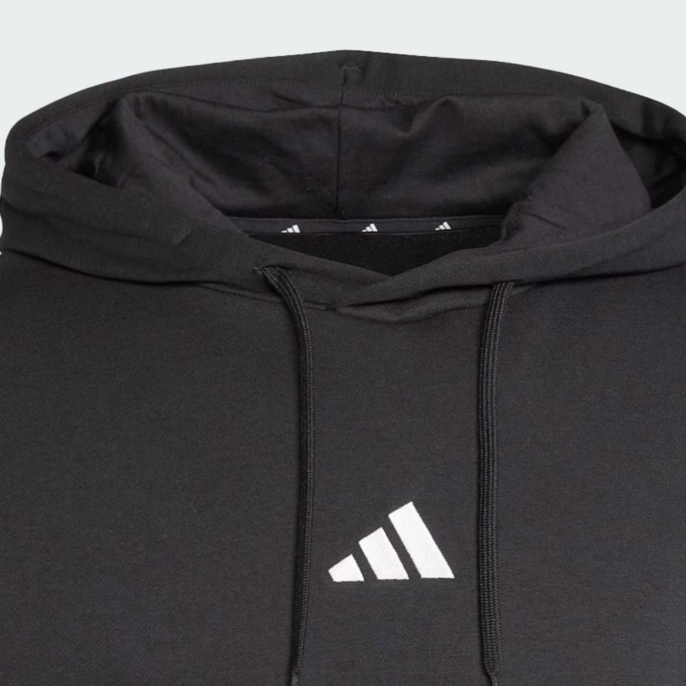 Pulóver adidas Sportswear Essentials Feelcozy Fleece Hoodie JE3807 - fekete