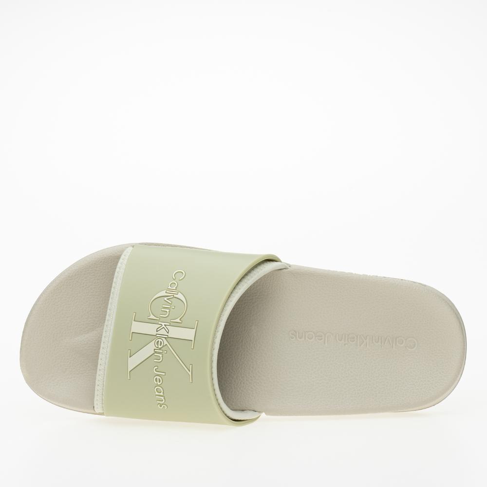 Flip Flop Calvin Klein Slide Monogram TPU YW0YW00585-0F4 - zöld