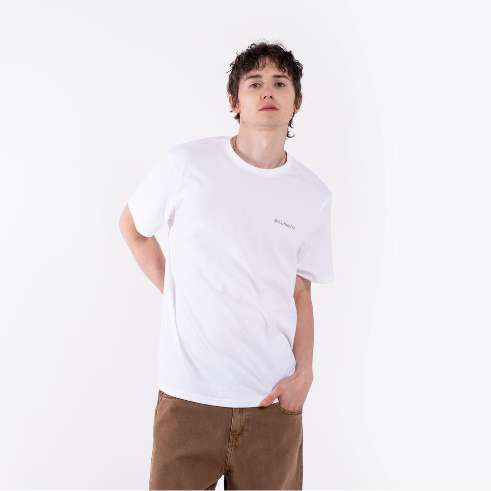 Férfi póló Columbia CSC Basic 2154991100 - fehér