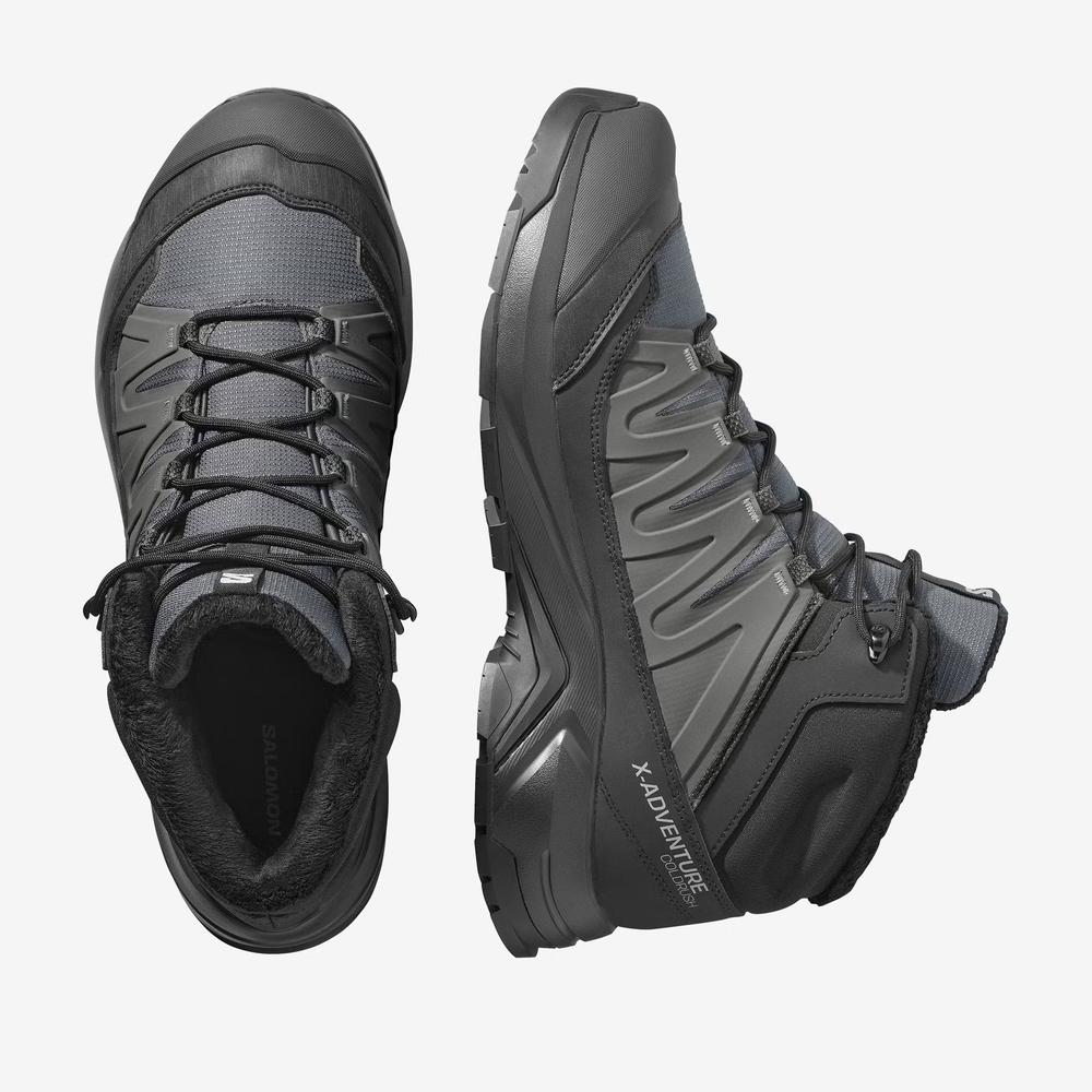 Férfi cipő Salomon X-Adventure Coldrush Waterproof L47856000 - fekete