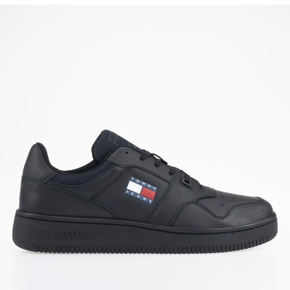 Cipő Tommy Jeans Retro Basket EM0EM00955-0GK - fekete