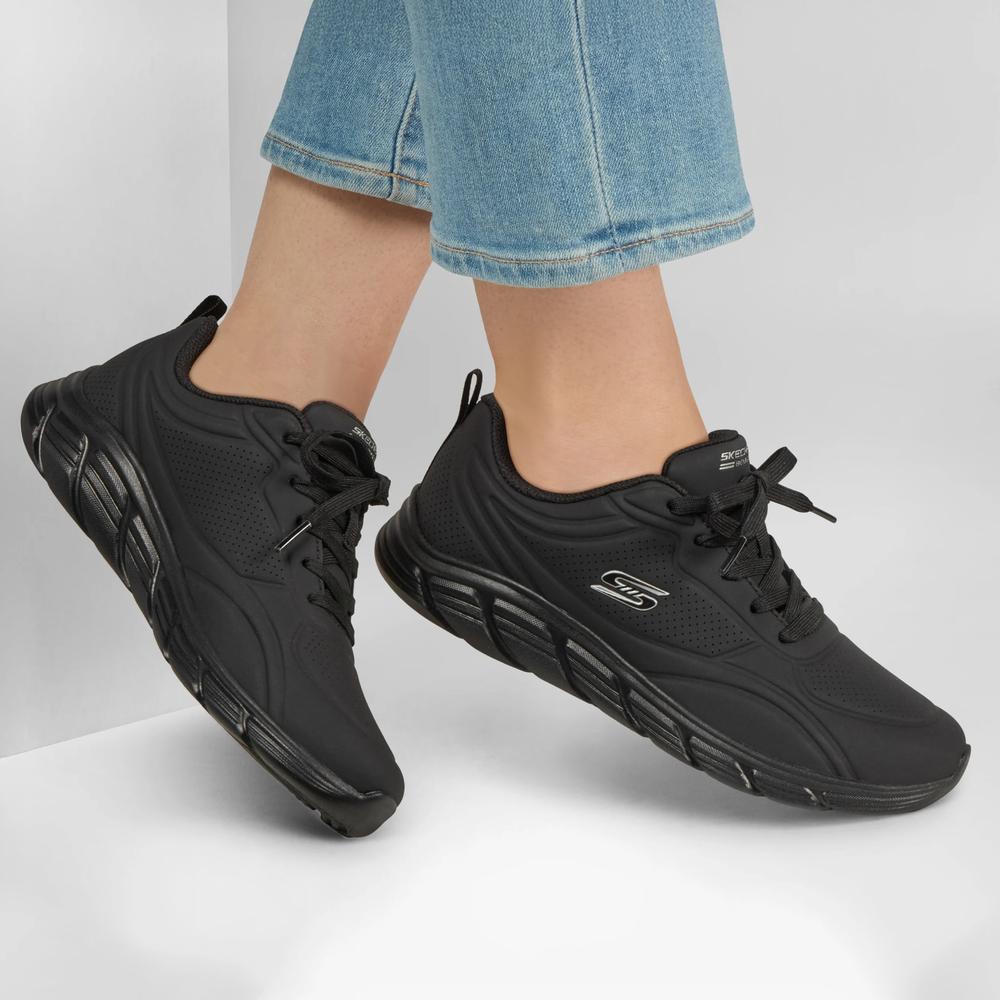 Női cipő Skechers Bobs Sport B Flex LO Cool Ease 117715BBK - fekete