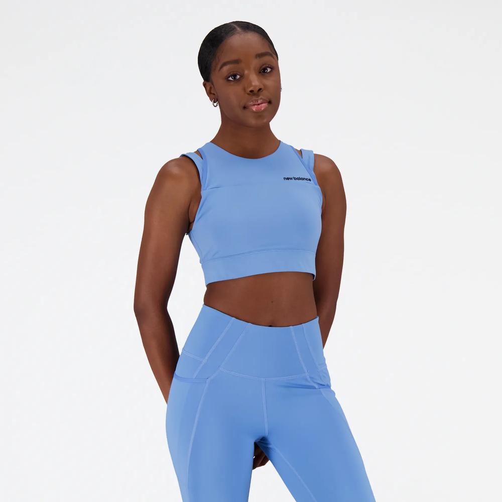 Női top New Balance WB21110HER - kék