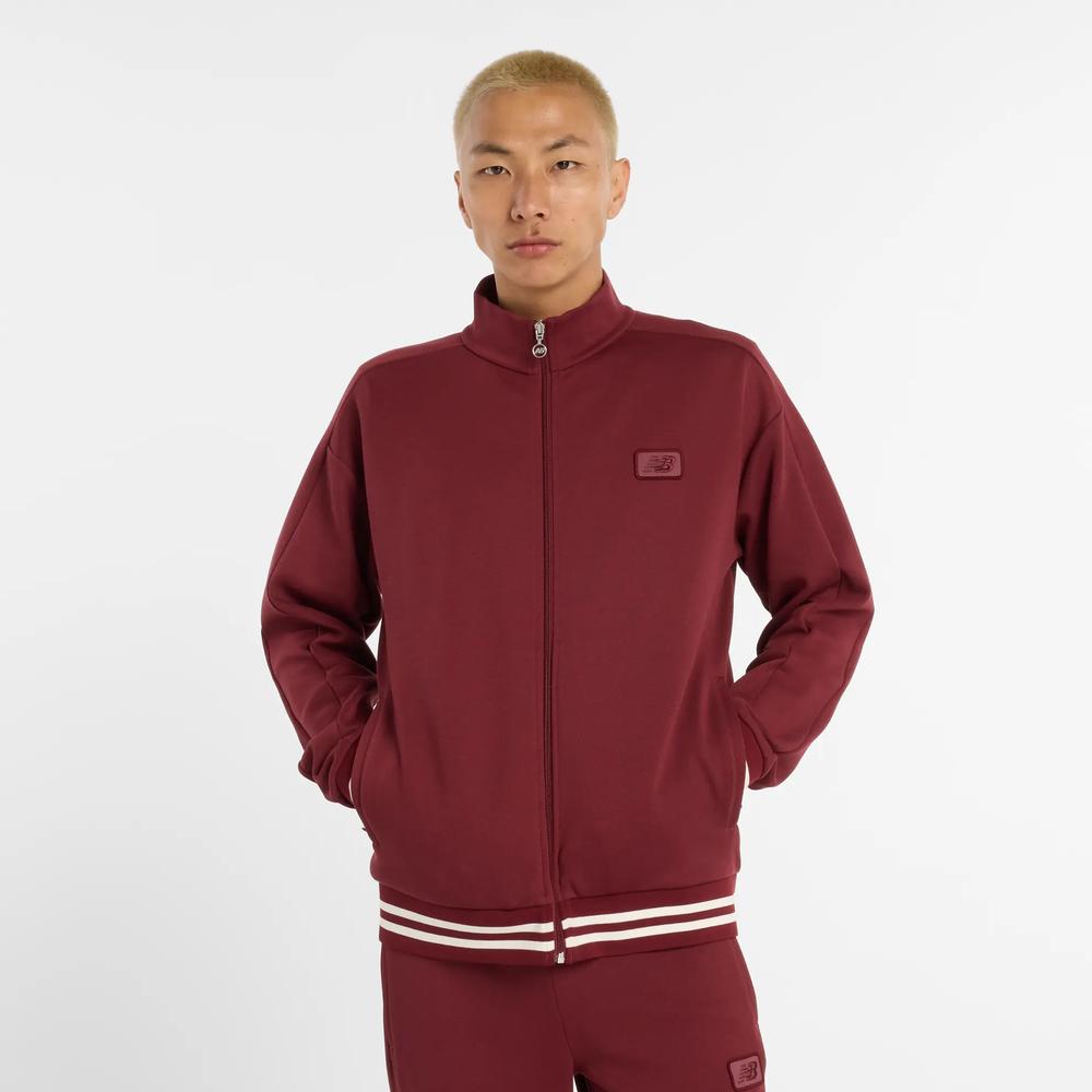 Férfi pulóver New Balance MJ53502MHB - gesztenyebarna