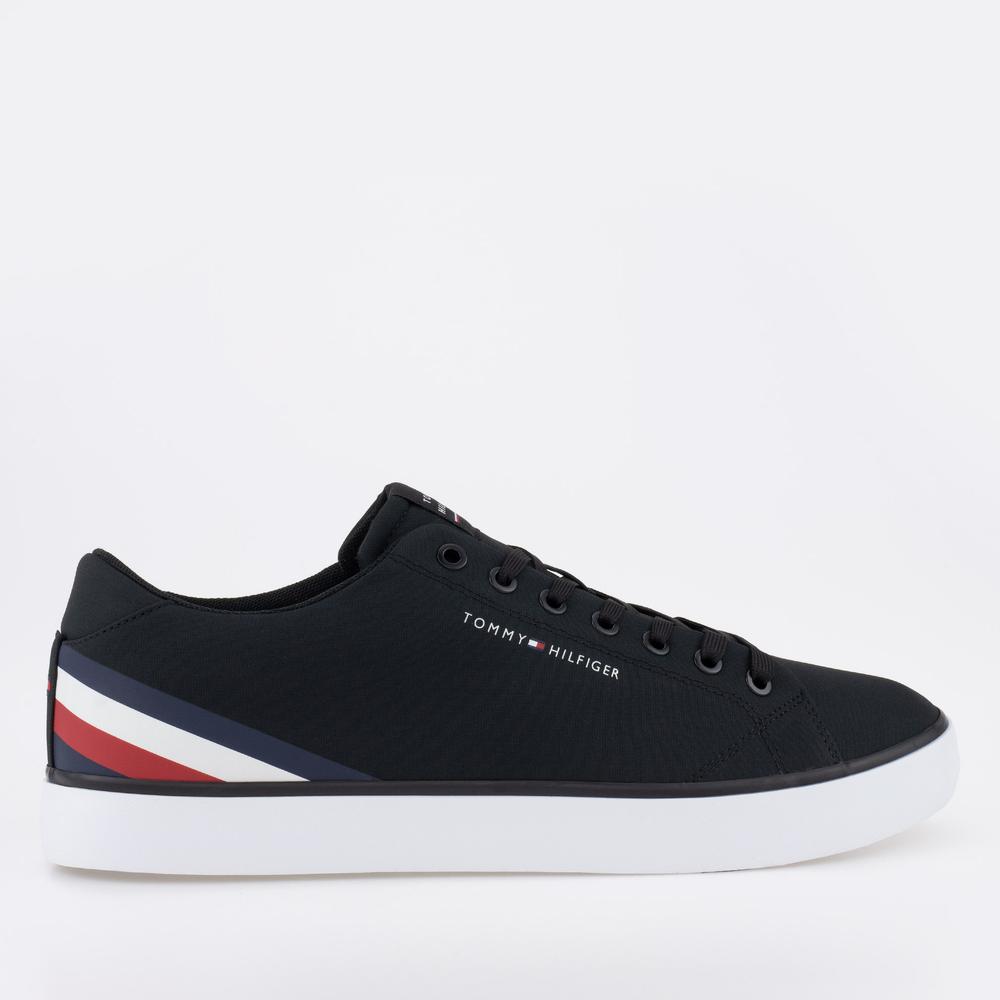 Cipő Tommy Hilfiger HI Vulc Core Low Stripes FM0FM04735-BDS - fekete