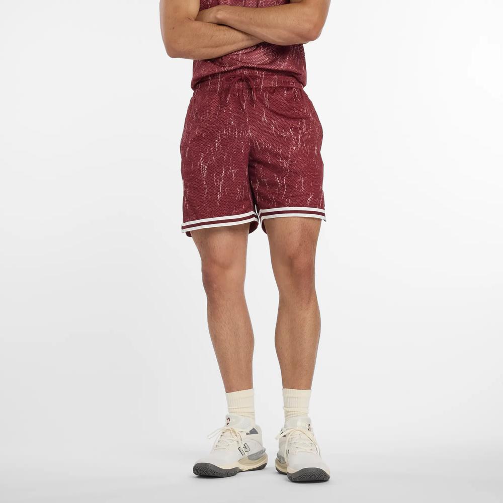 Férfi futónadrág New Balance MS53610MHB - gesztenyebarna