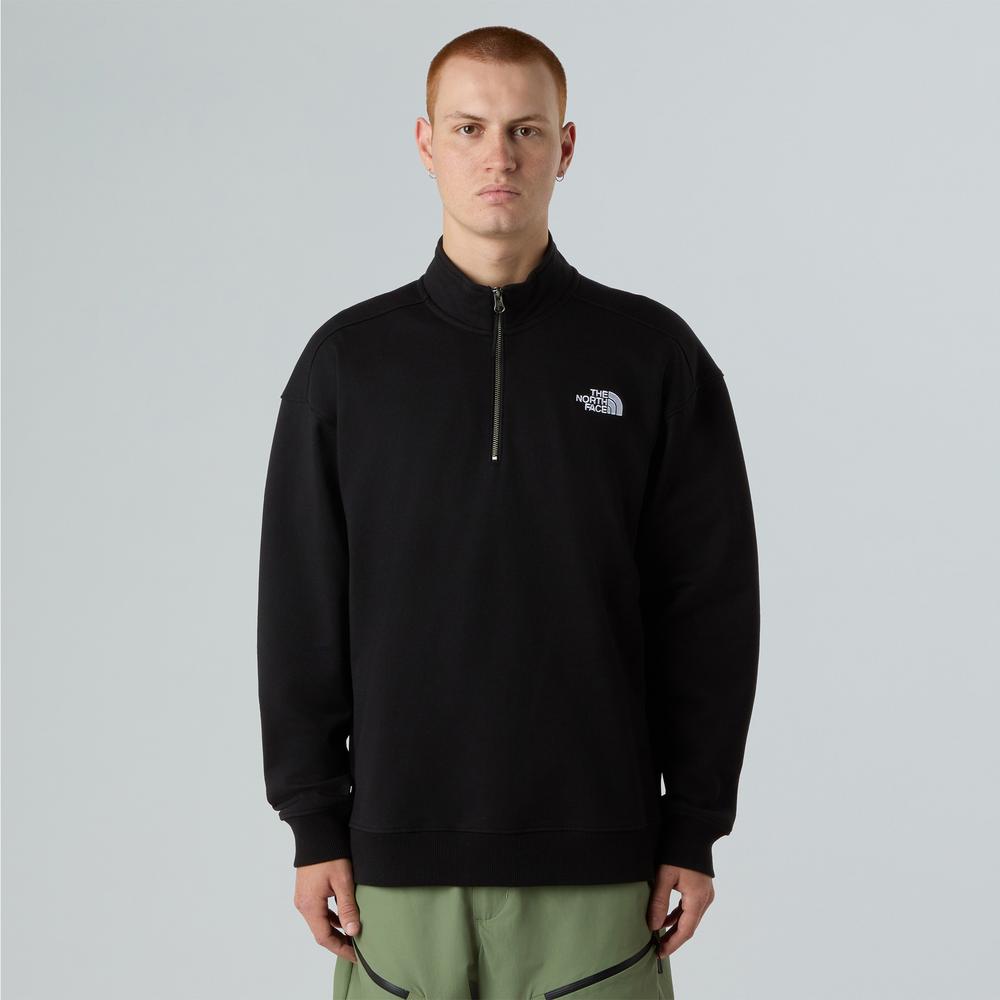 Pulóver férfi The North Face Oversize 1/4 Zip Crew 0A8F24JK31 - fekete