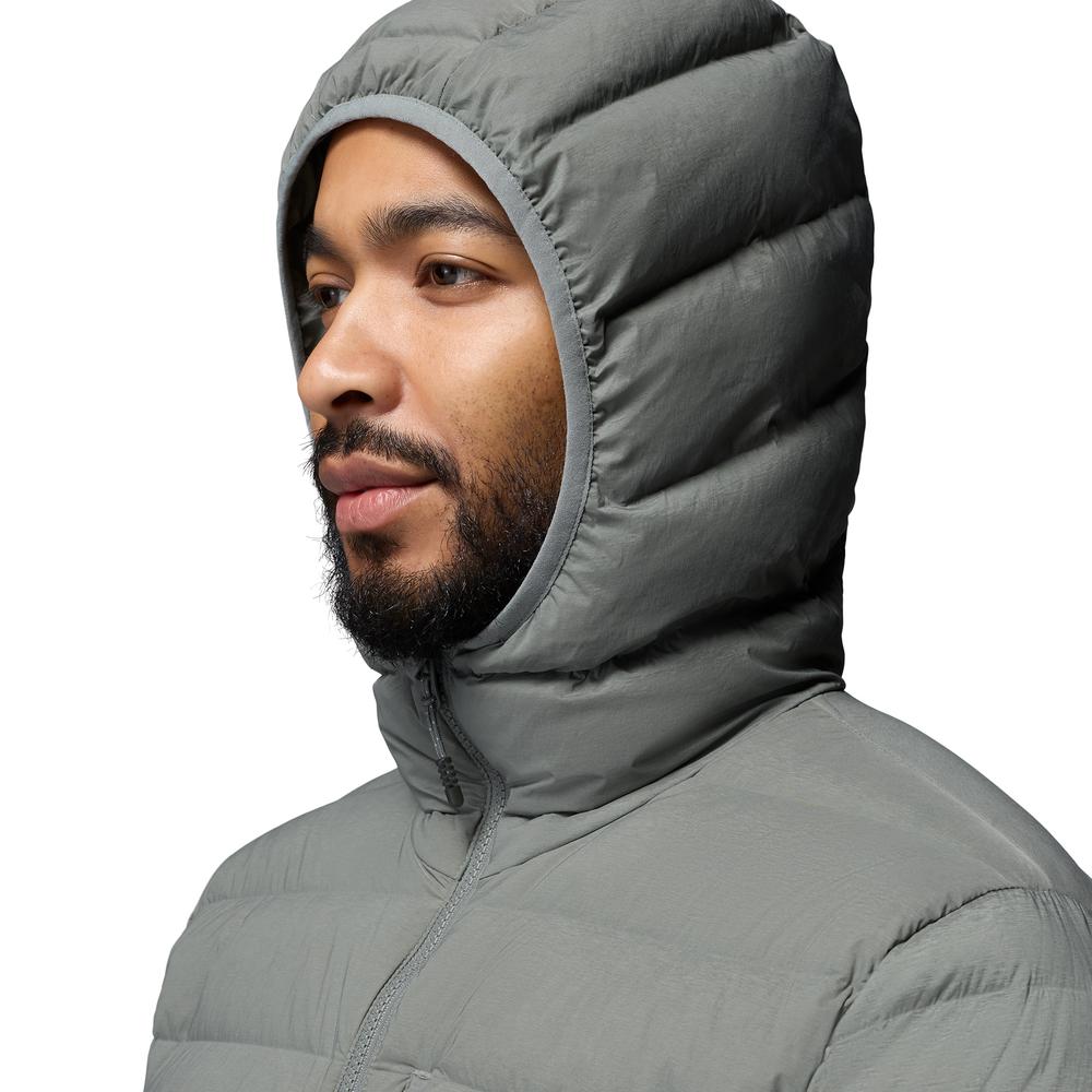 Férfi dzseki Columbia Peak Down Hooded 2133972342 - szürke