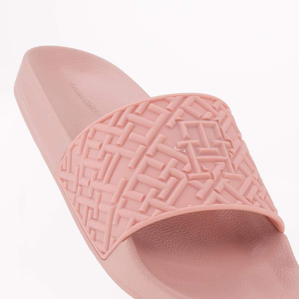 Flip Flop Tommy Hilfiger Monogram Pool FW0FW06987-TQS - rózsaszín