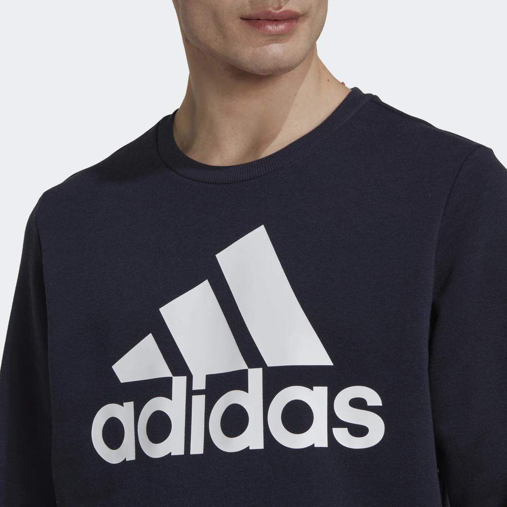Pulóver adidas Sportswear Essentials Big Logo HL2298 - sötétkék