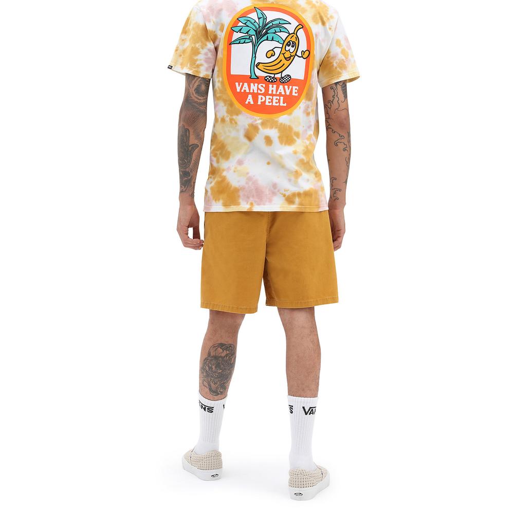 Rövidnadrág Vans Range Salt Wash Relaxed Elastic VN0A5FKCG4O1 - sárga