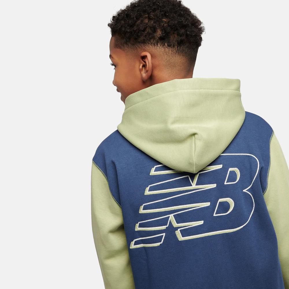Gyerek felső New Balance LAKB0192EEN - zöld