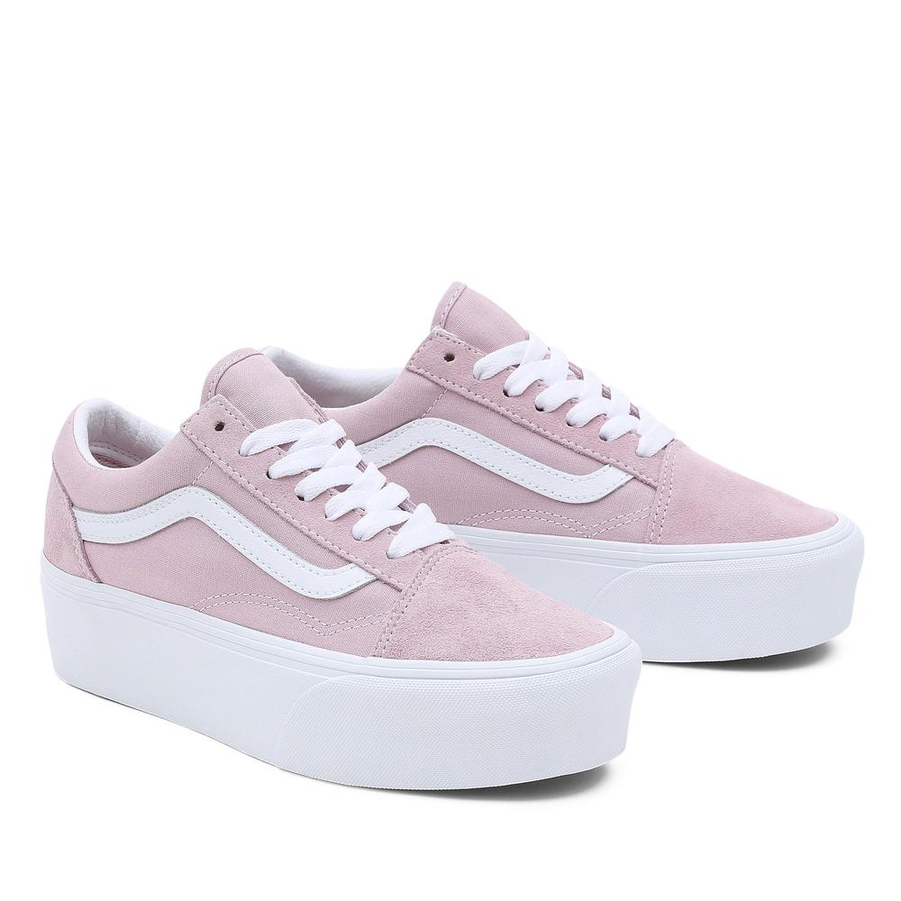 Cipő Vans Old Skool Stackform VN0A7Q5MBLT1 - rózsaszín
