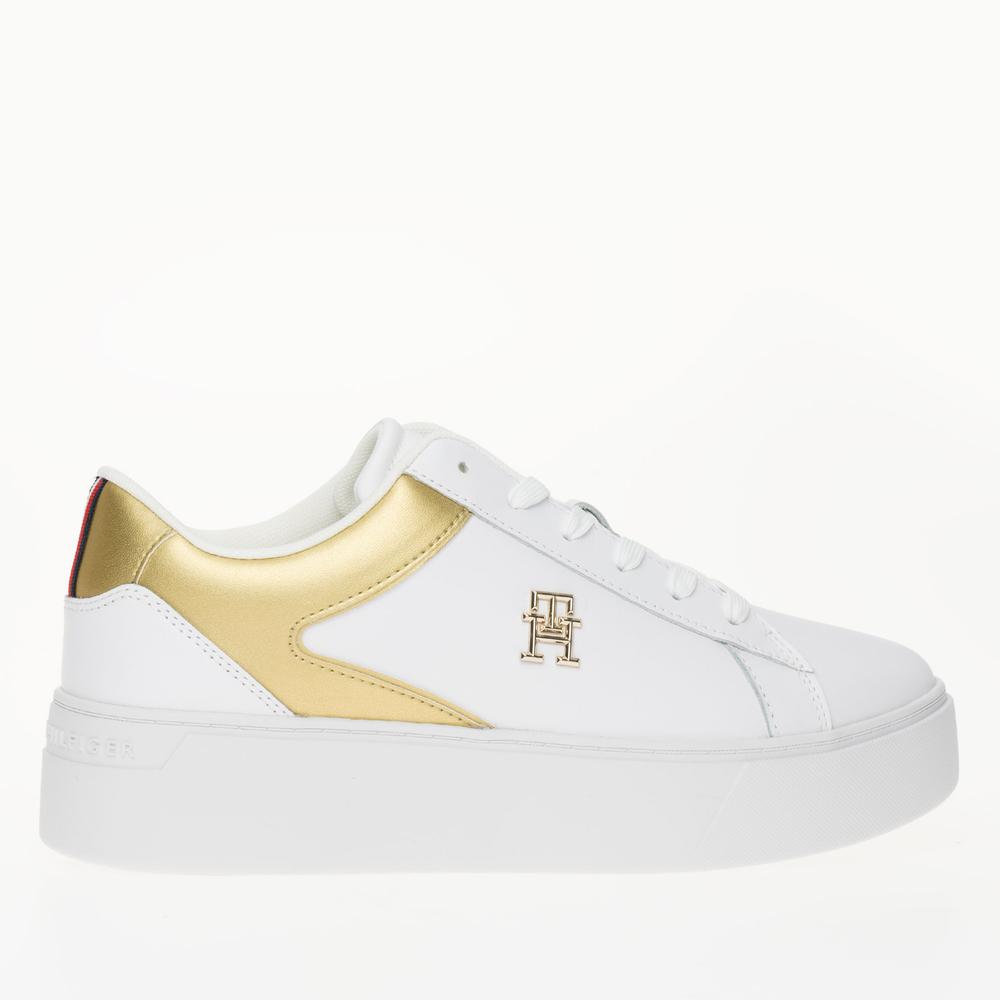 Cipő Tommy Hilfiger Platform Court FW0FW08073-0K6 - fehér