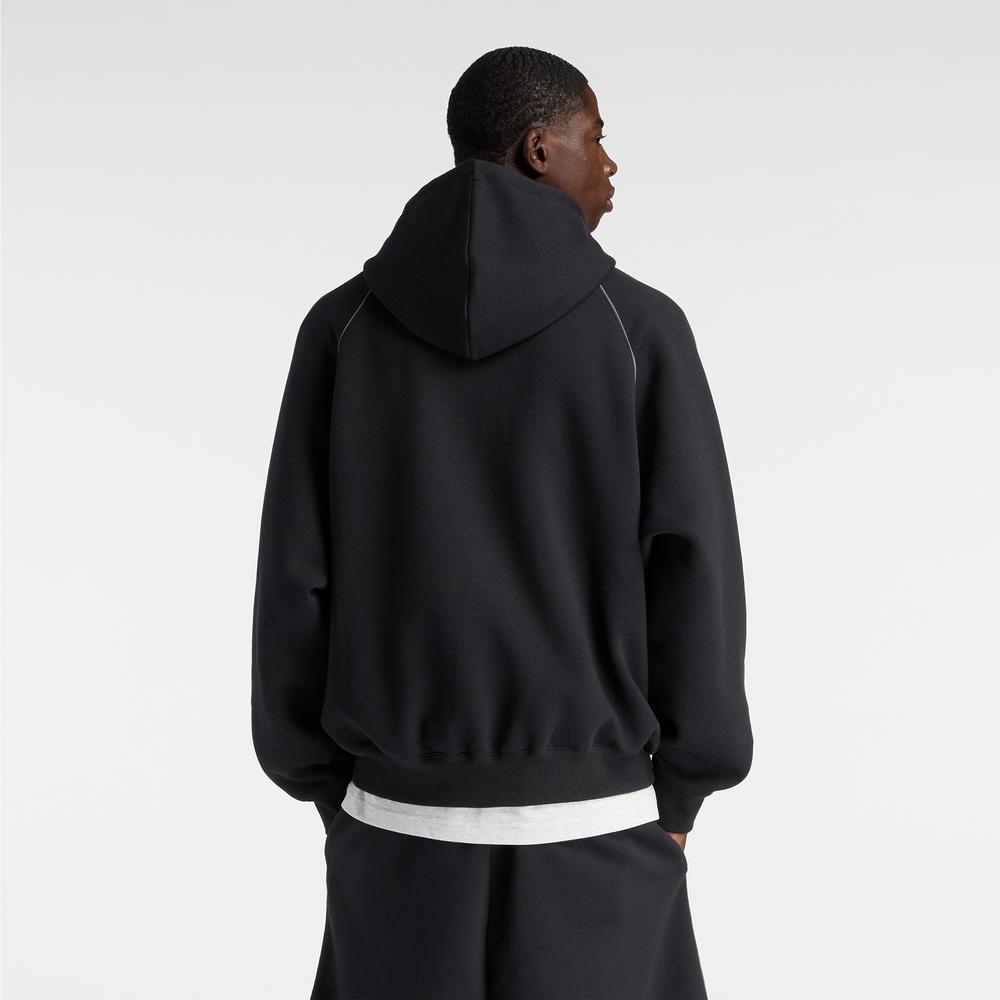 Férfi felső New Balance Trackside Fleece MT611629BK - fekete