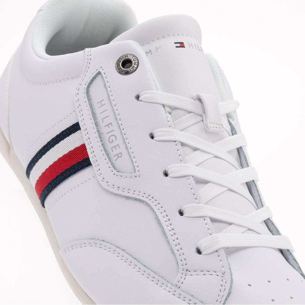 Cipő Tommy Hilfiger Classic LO Cupsole Leather FM0FM04277-YBR - fehér