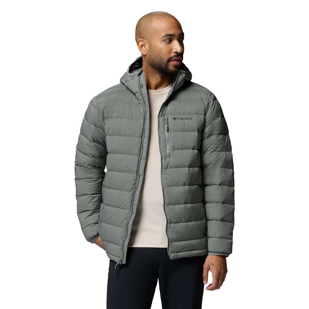 Férfi dzseki Columbia Peak Down Hooded 2133972342 - szürke