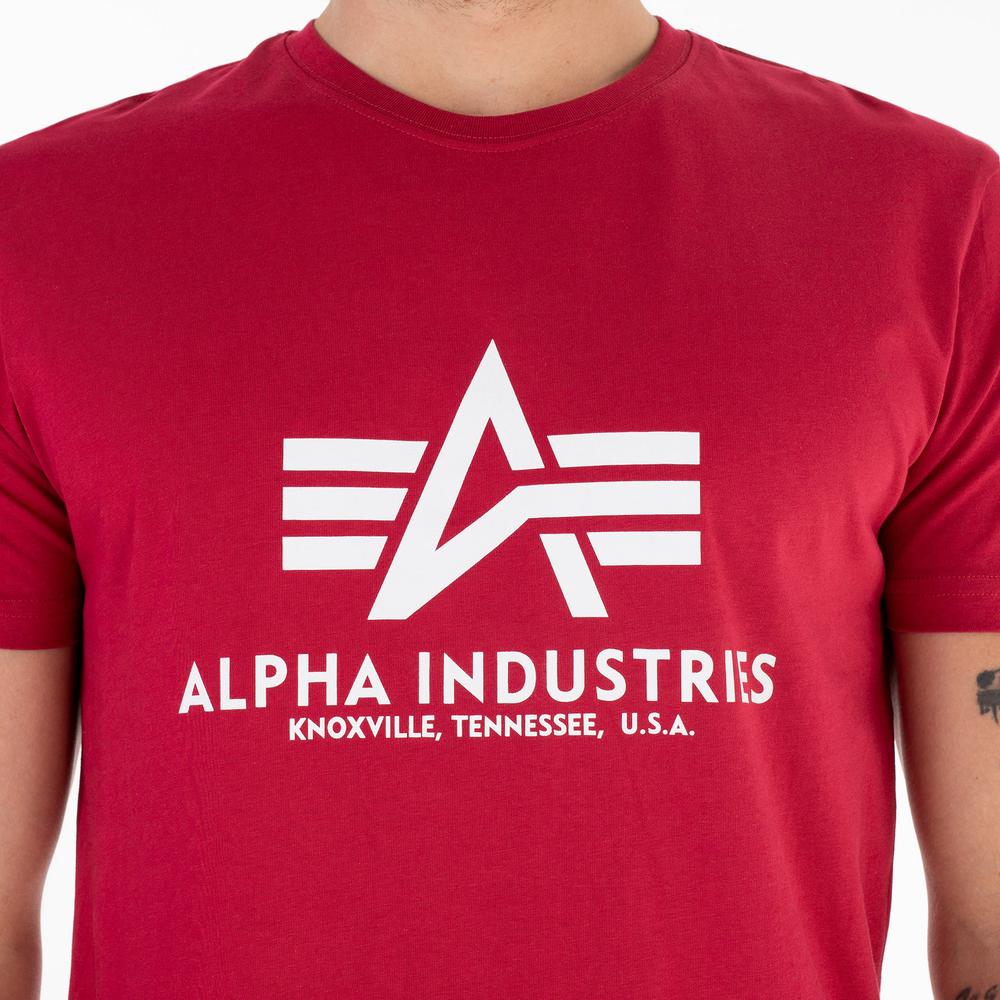 Póló Alpha Industries Basic T-shirt 100501523 - piros