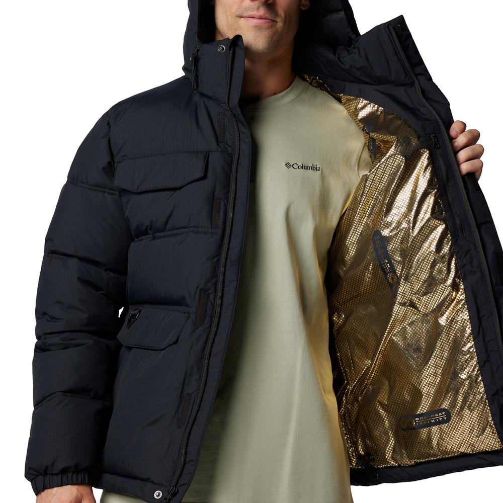 Férfi dzseki Columbia Landroamer Hooded Puffer 2088081010 - fekete