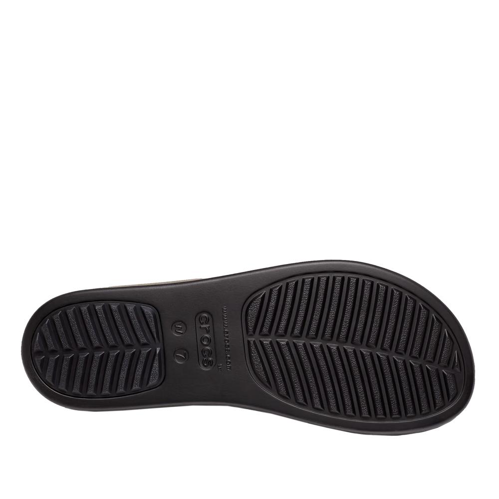 Flip Flop Crocs Brooklyn Buckle 207431-001 - fekete