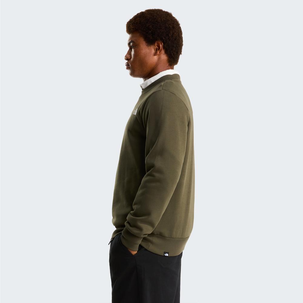 Pulóver férfi The North Face Simple Dome Crew 0A89FB21L1 - zöld