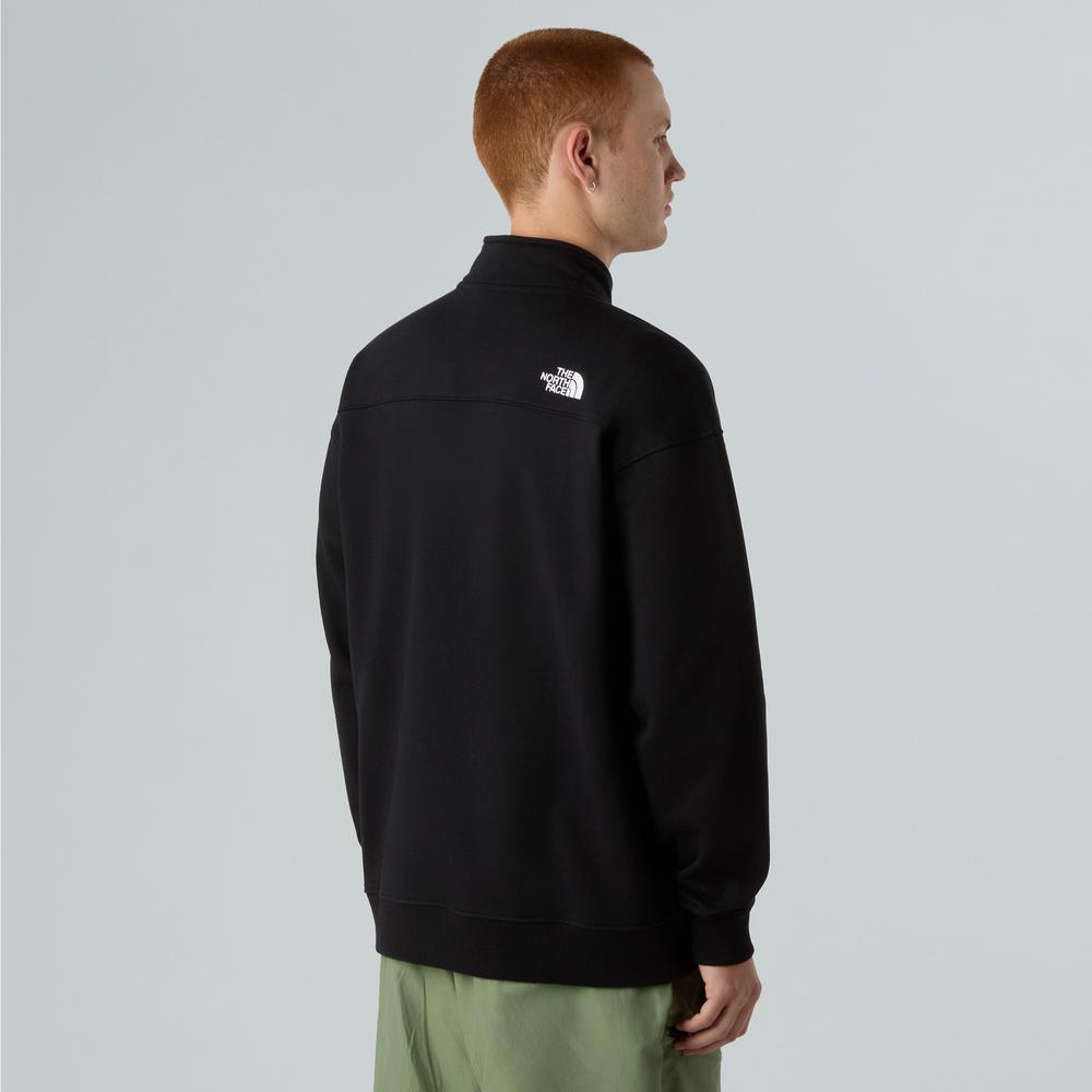 Pulóver férfi The North Face Oversize 1/4 Zip Crew 0A8F24JK31 - fekete
