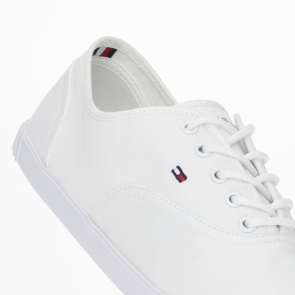 Cipő Tommy Hilfiger Canvas Lace Up FW0FW07805-YBS - fehér