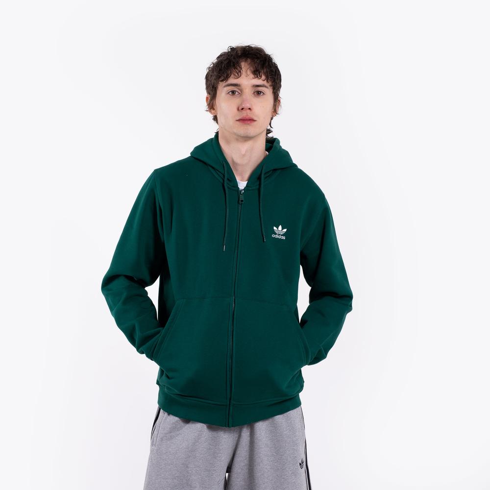 Férfi pulóver adidas Originals Trefoil Essentials Full-Zip KD1321 - zöld