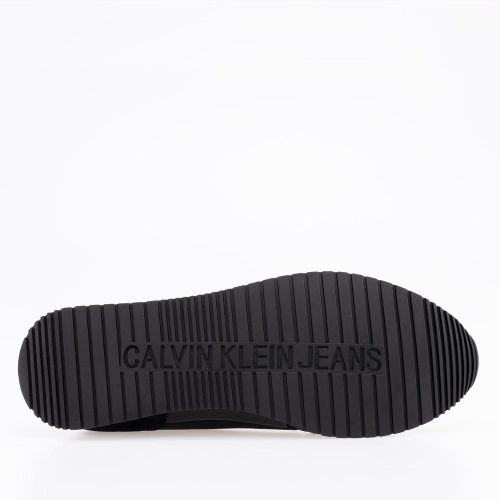 Cipő Calvin Klein Jeans Runner Sock Laceup YM0YM00553-01H - fekete
