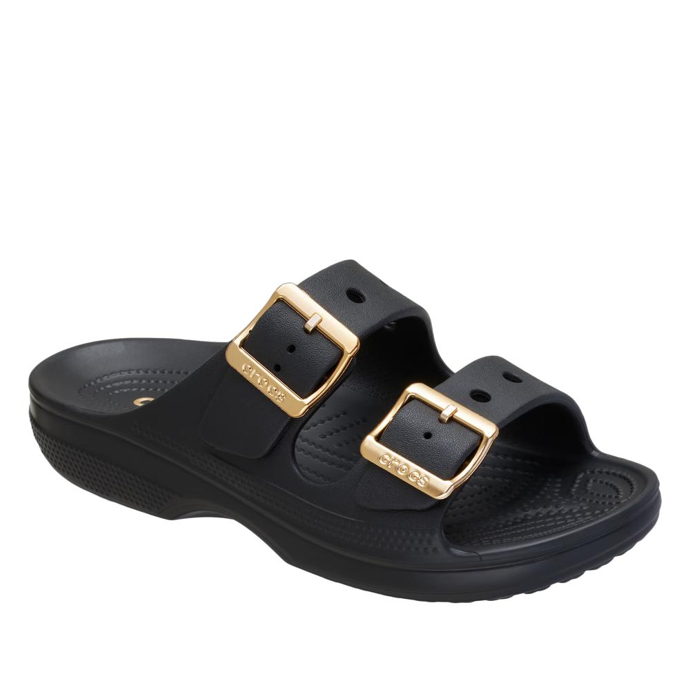 Női flip flop Crocs Metallic Buckle Saturday 213316-001 - fekete