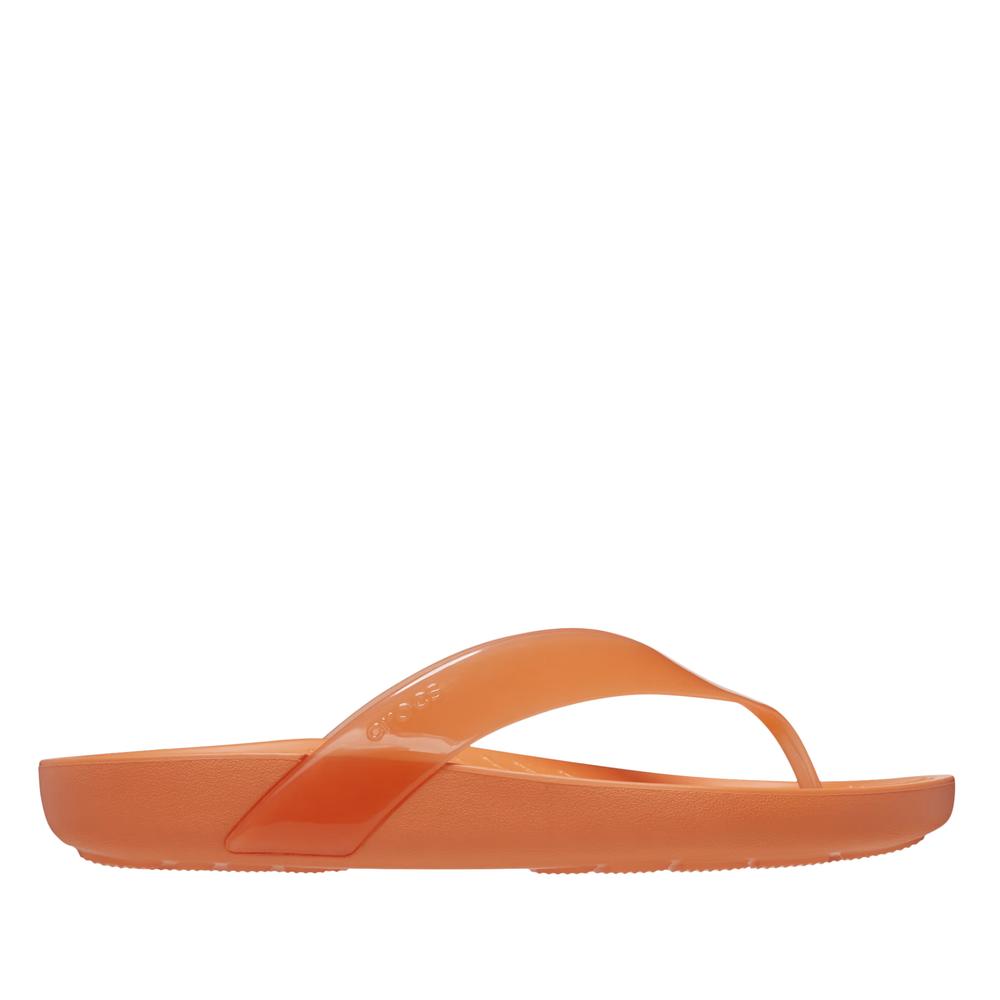 Flip Flop Crocs Splash Glossy Flip 208534-83I - narancs