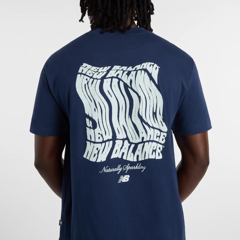 Férfi póló New Balance MT61B2STNNY - sötétkék