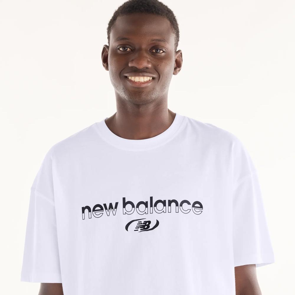 Férfi póló New Balance Trackside MT6279IZWT - fehér
