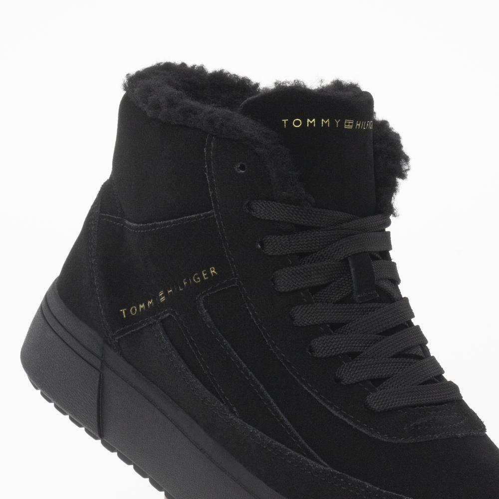 Cipő Tommy Hilfiger Suede Vulc Winter Sneaker Hi FW0FW08108-BDS - fekete