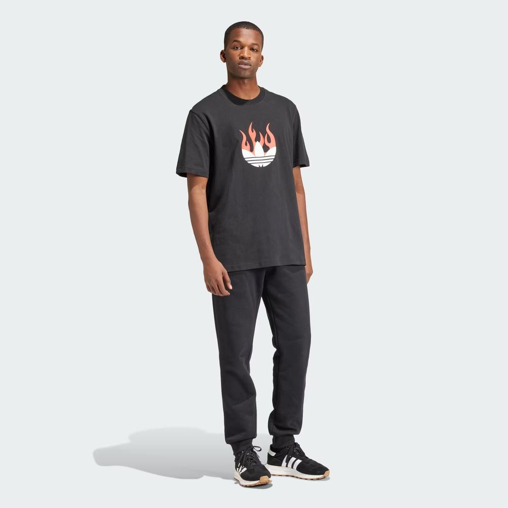 Póló adidas Originals Flames Logo IS0178 - fekete
