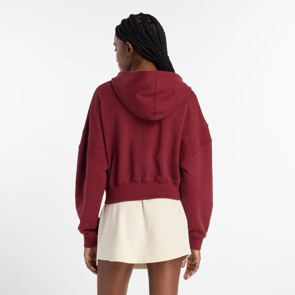 Női felső New Balance WJ51506MHB - gesztenyebarna