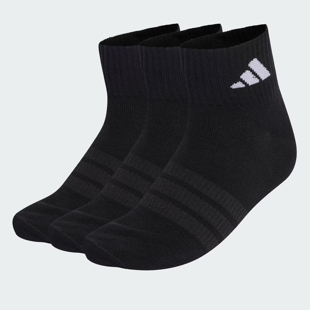 Zokni unisex adidas Sportswear Thin Light Ankle 3 Pairs KC9613 - fekete