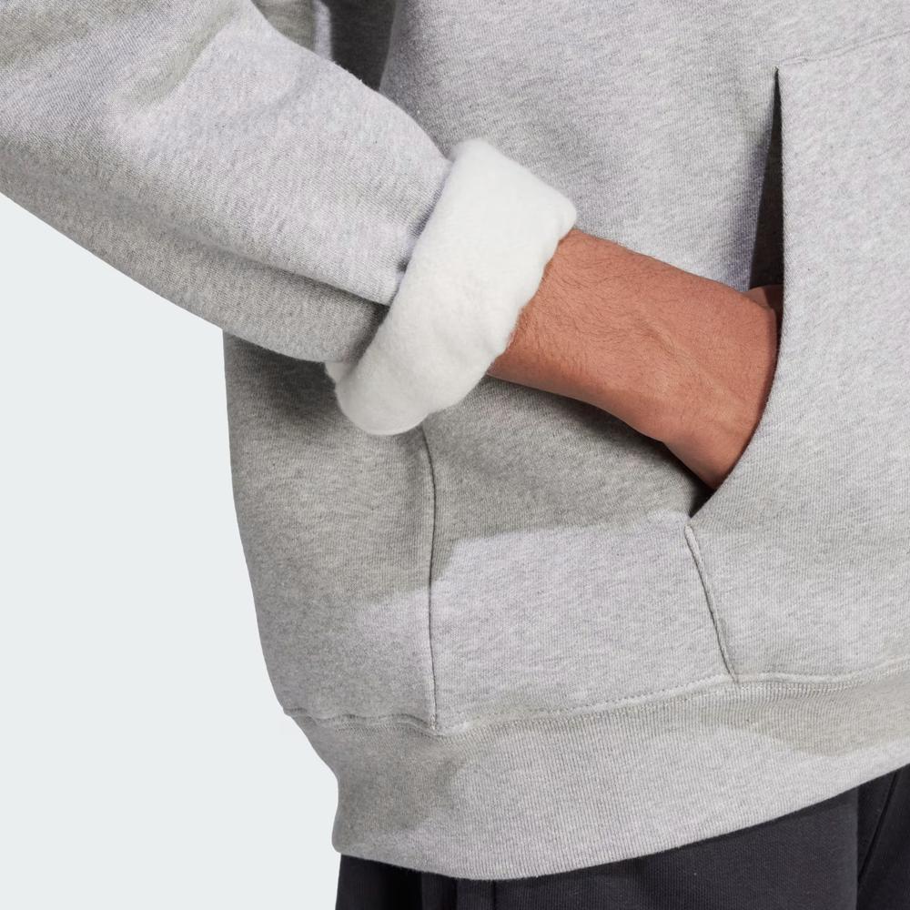 Pulóver férfi adidas Originals Trefoil Essentials Loose Hoodie JV6057 - szürke