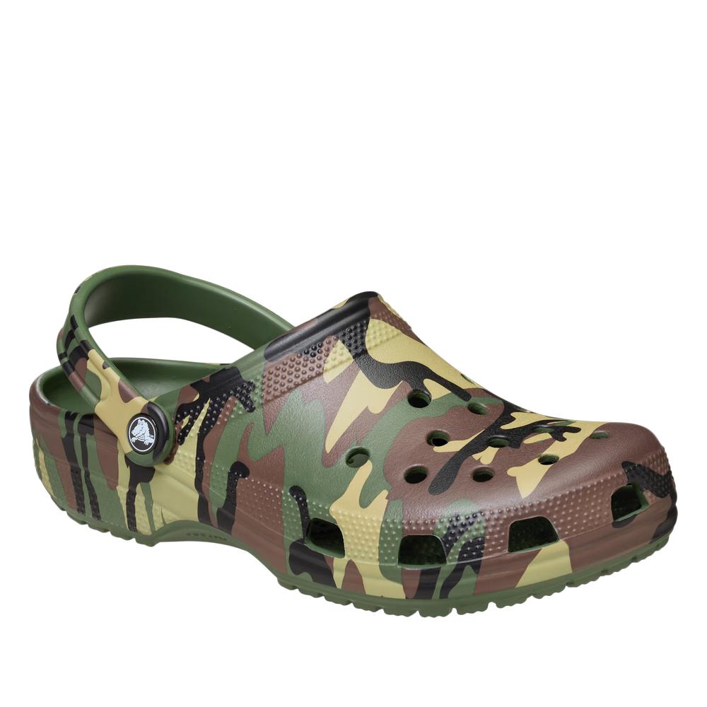 Unisex flip flop Crocs Classic Camouflage Clog 211936-3TC - többszínű